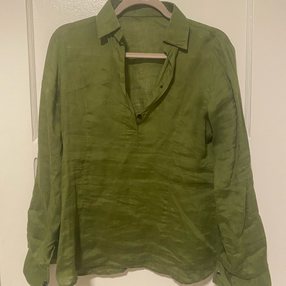 Linen collared shirt small - Picture 2 of 3